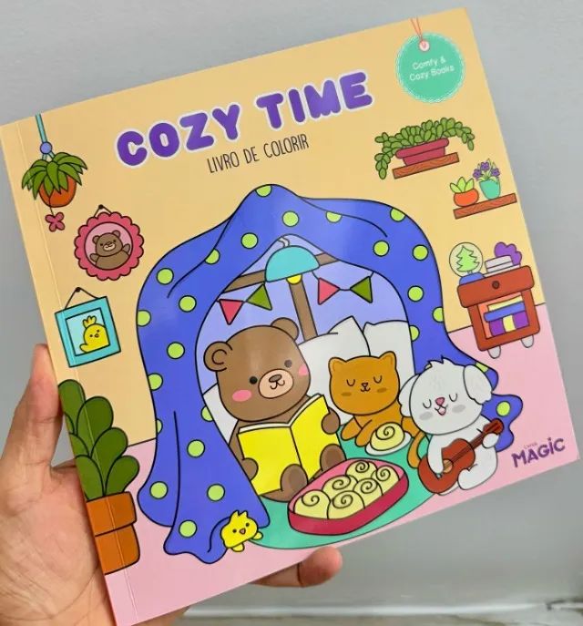 Livros De Colorir Comfy E Cozy Tik Tok 24 Desenhos Sortidos - Foto 6