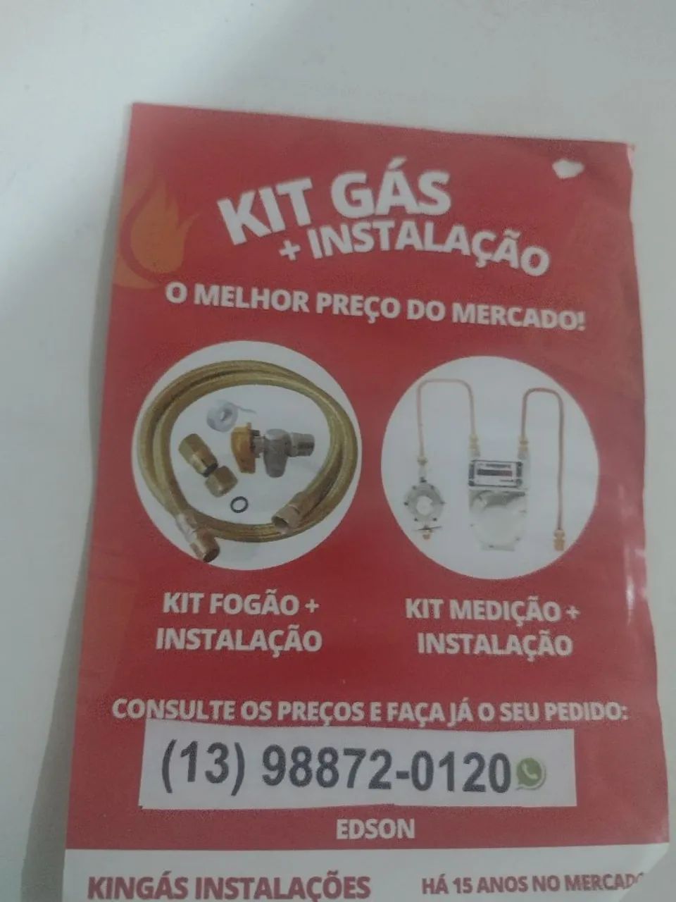 Conversão de fogão a gas