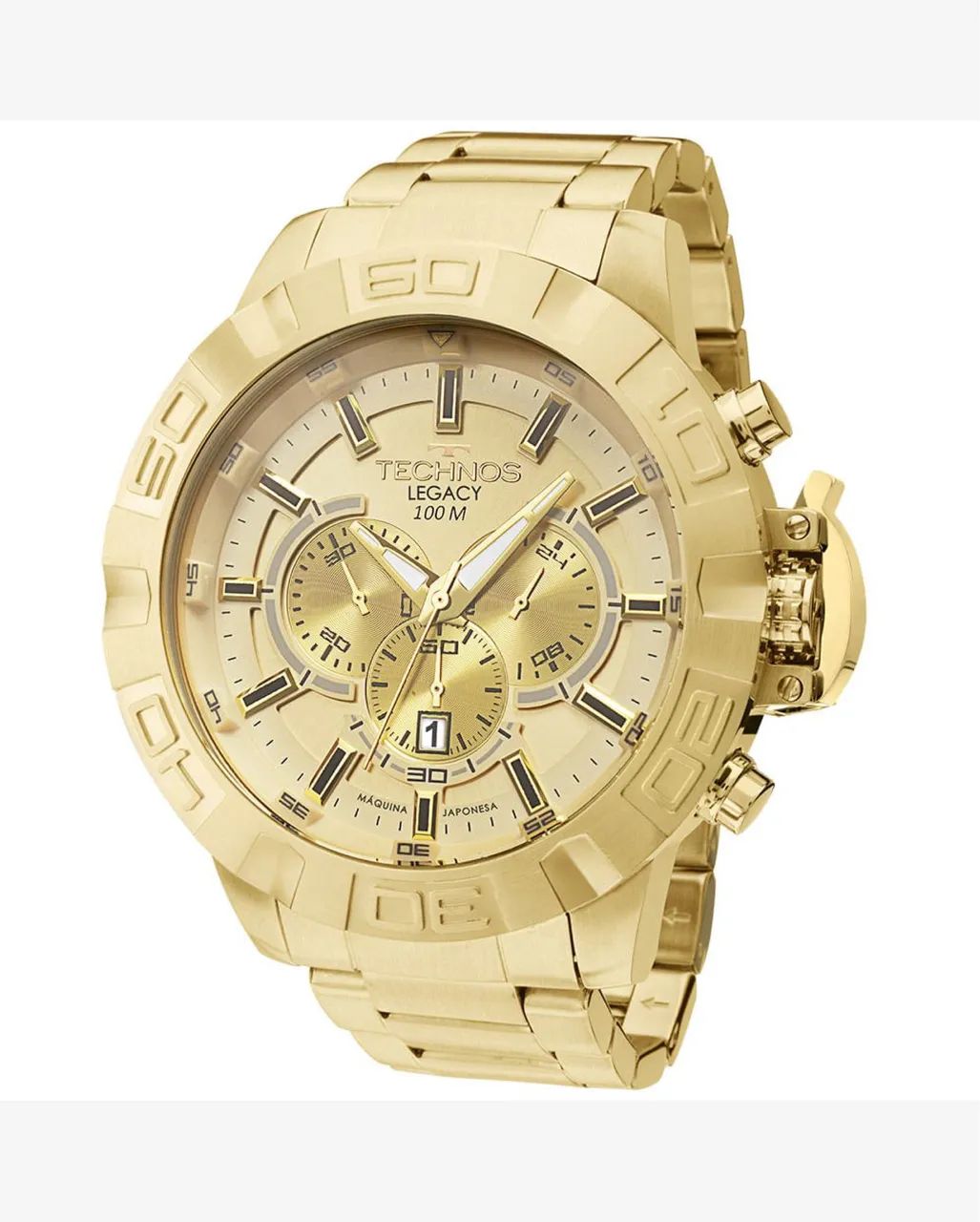 Relógio Technos Masculino Legacy Dourado JS25BAS/4X