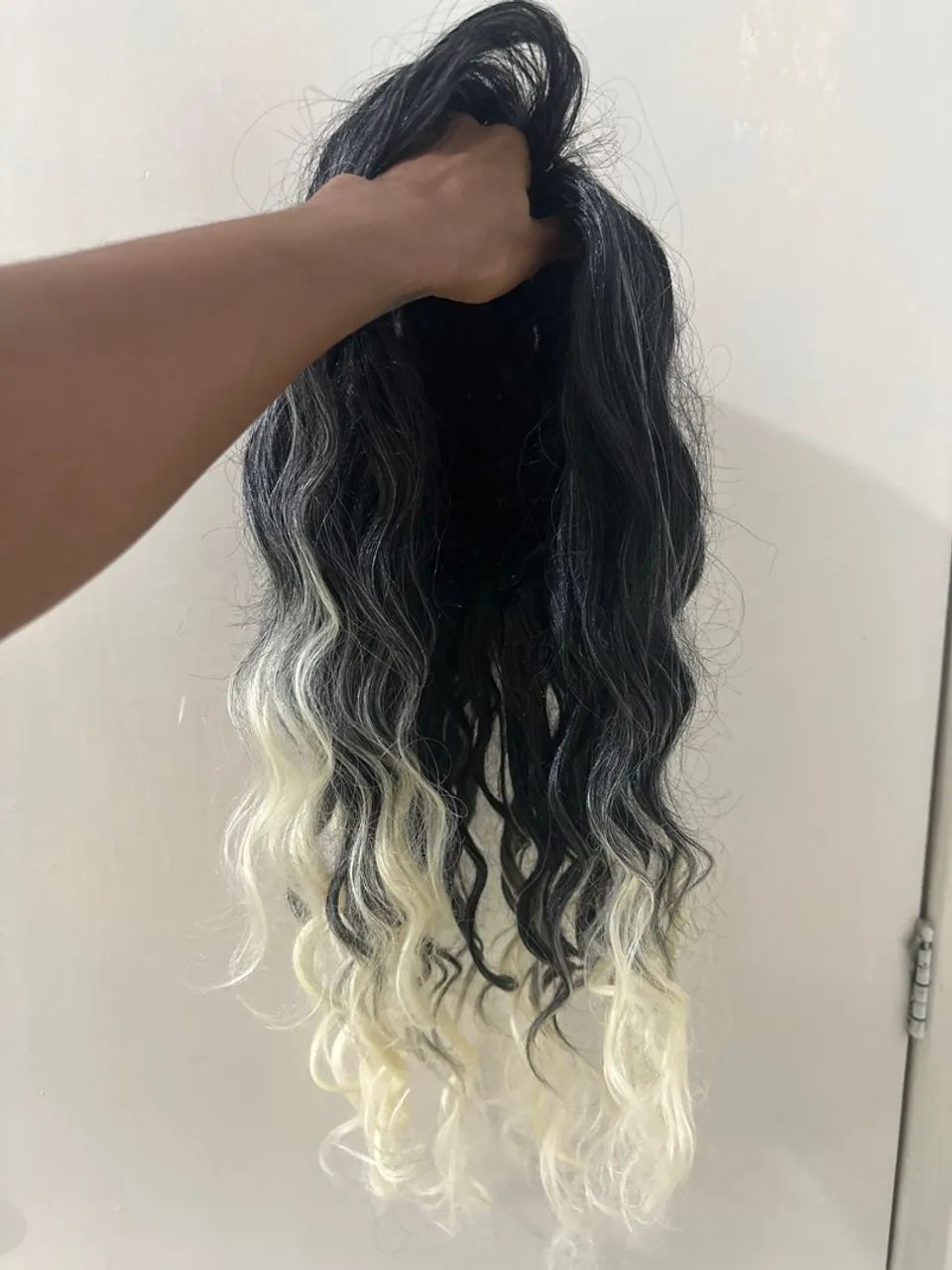 Lace Wig orgânica mesclada  - Foto 3