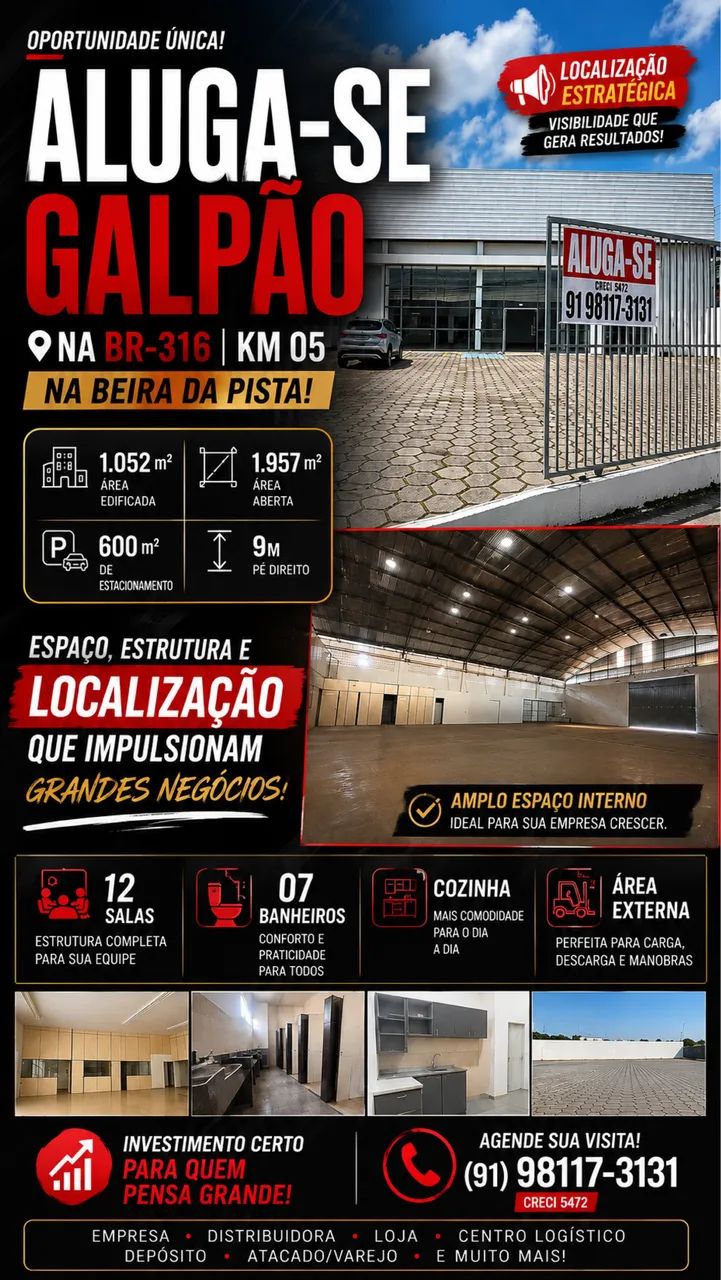 Galpão na BR 316 KM05