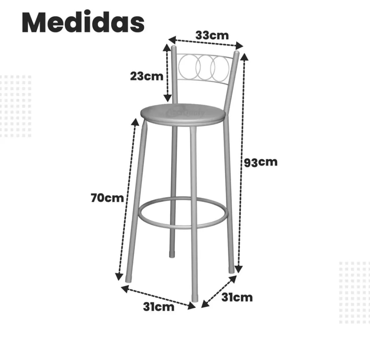 Banquetas - semi novas - Foto 3