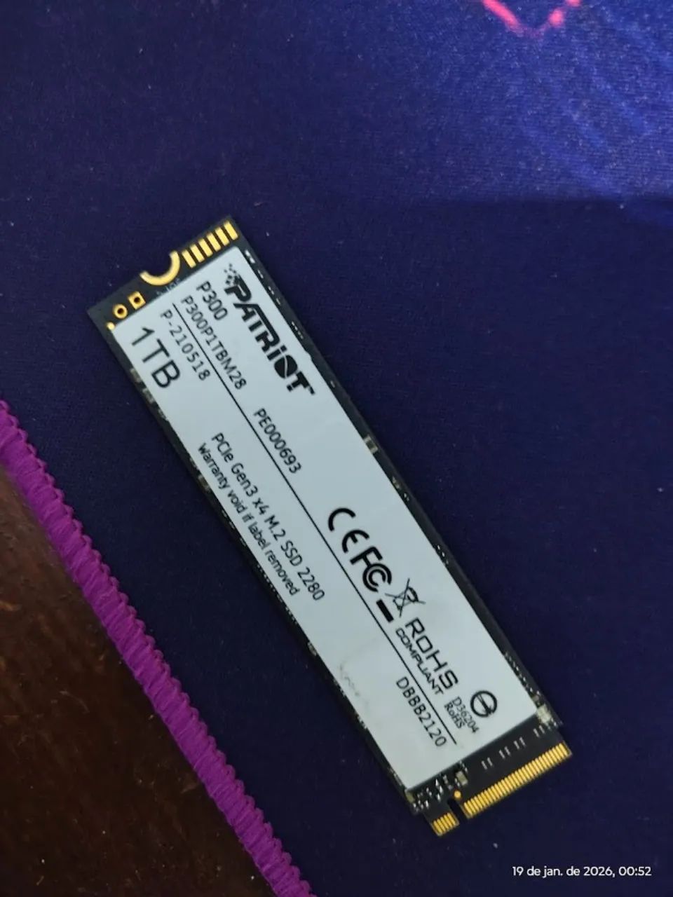 SSD Nvme gen3 X4 Patriot 1TB