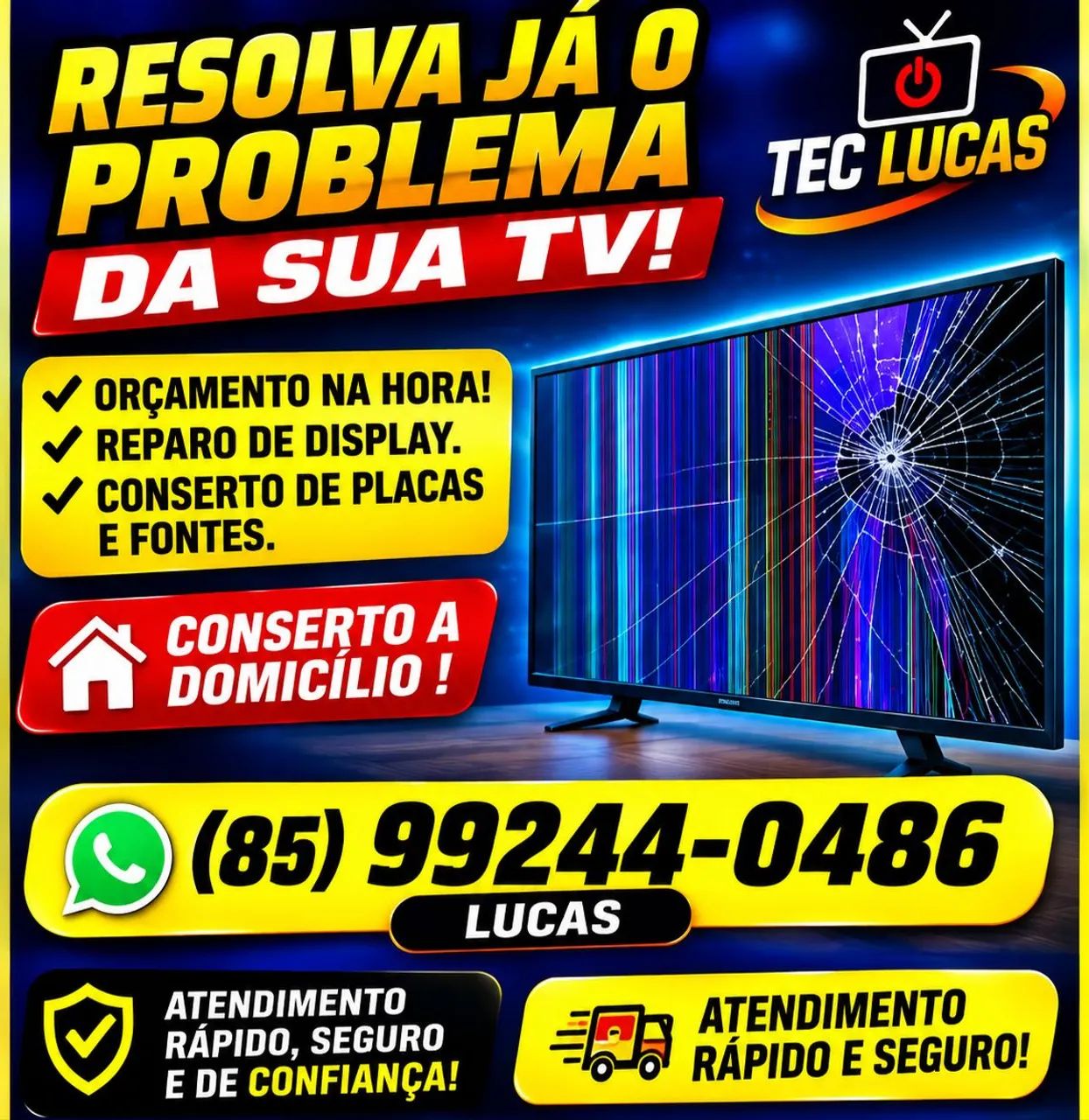 Sua tv está com problema?