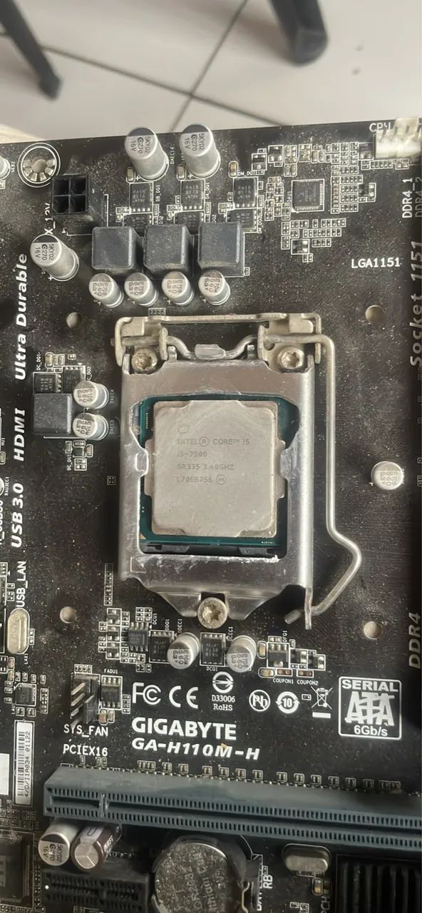 kit placa mãe e processador 