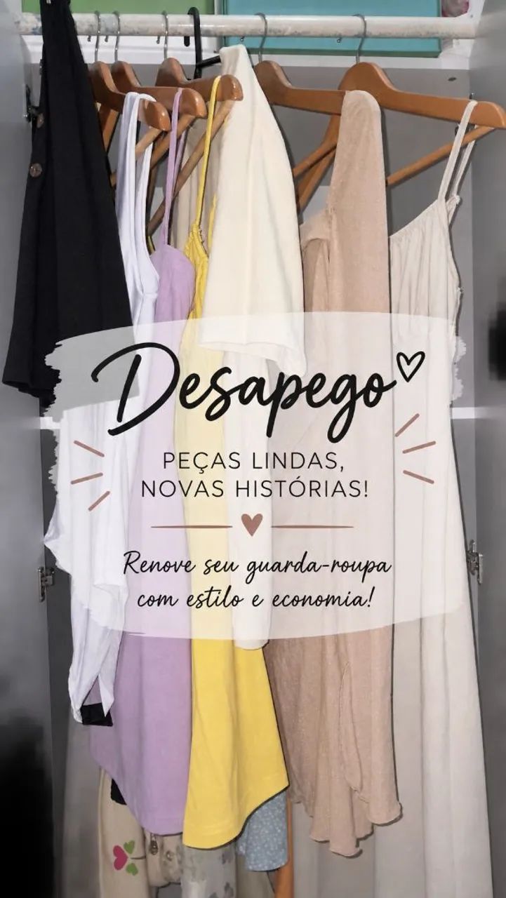 Desapego, roupas usadas/ novos