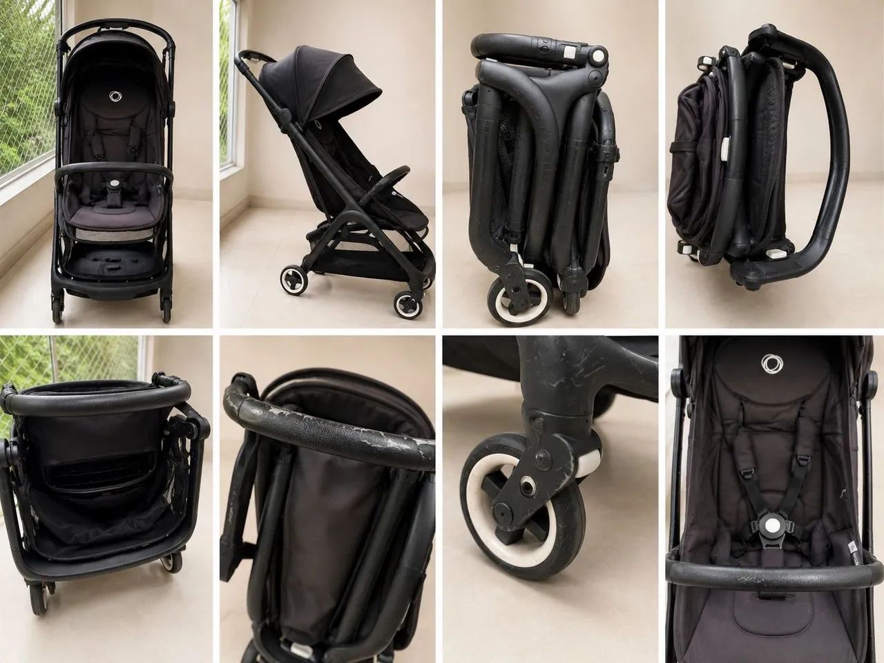 Carrinho Bugaboo Butterfly Midnight Black + Capa de Chuva Original - Foto 2