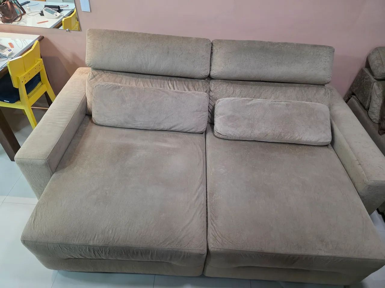 Sofá retratil reclinavel 2,40m  - Foto 3