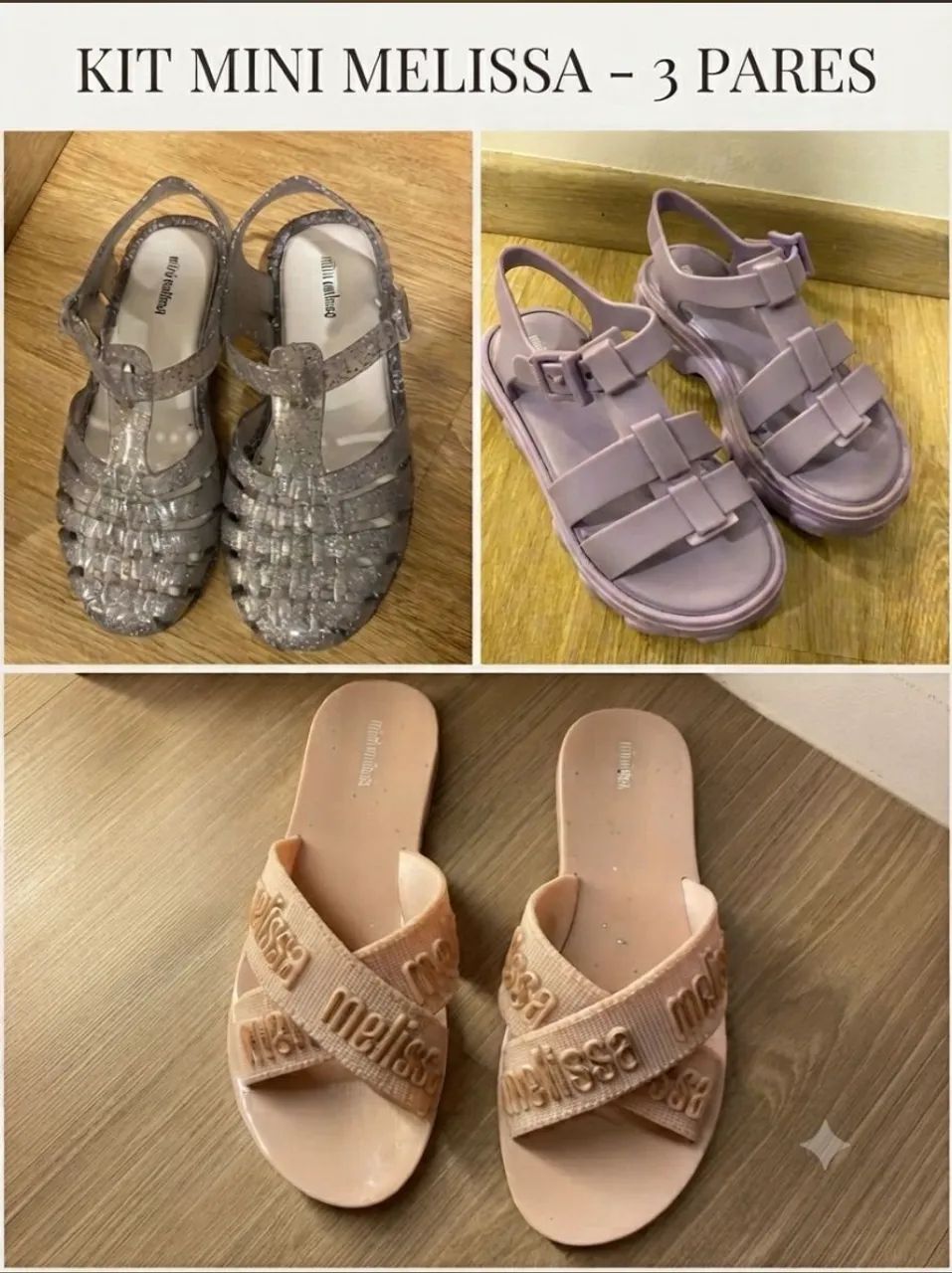 Kit - pares de mini Melissa 