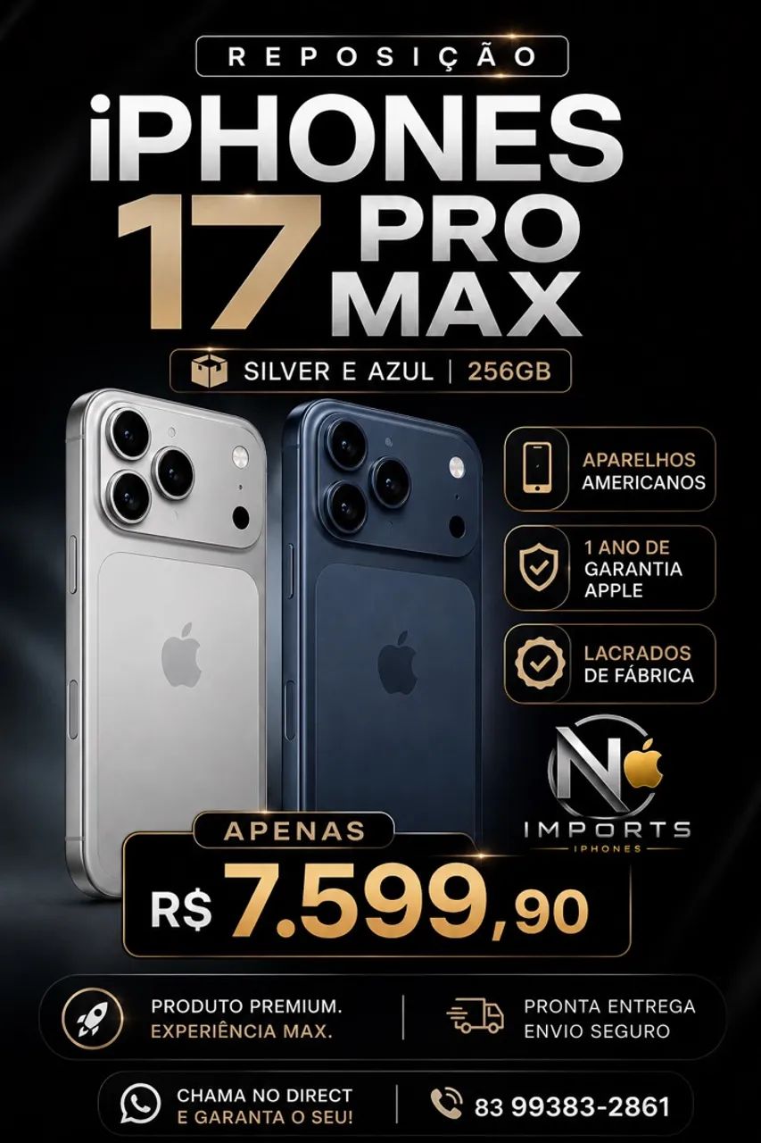 17 pro Max 256gb LACRADO 