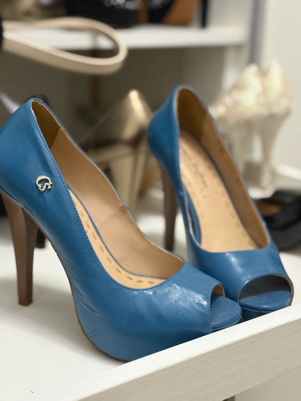 Salto em couro legítimo- Carmen Steffens - Foto 5