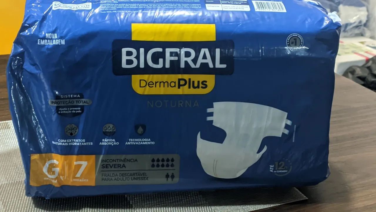 Fralda Geriátrica Bigfral DermaPlus Noturna G - Foto 2