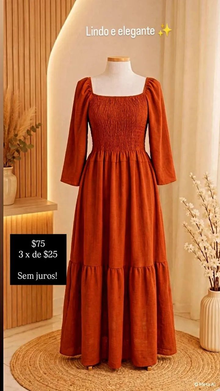 Vestido manga bufante  - Foto 2
