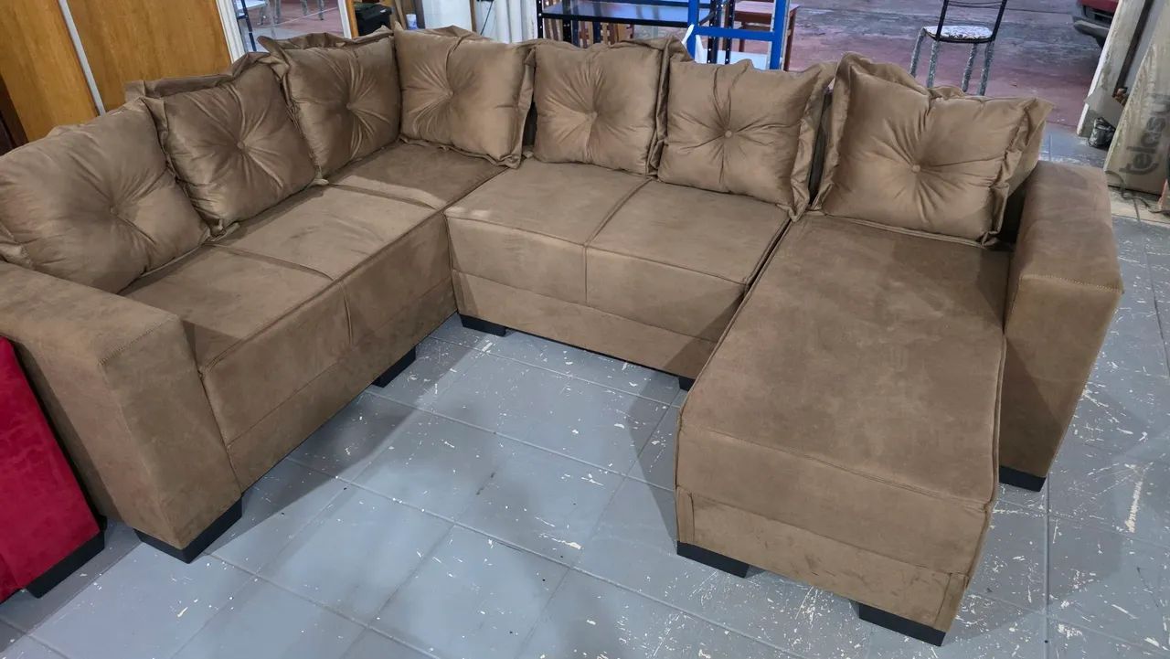Sofa de canto com chaise novo  - Foto 4