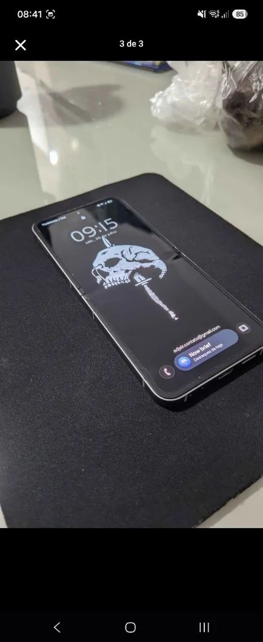 GALAXY ZFLIP 6 256GB PRATA NOVO