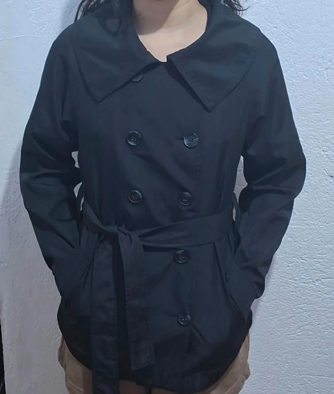 trench coat preto - Foto 2