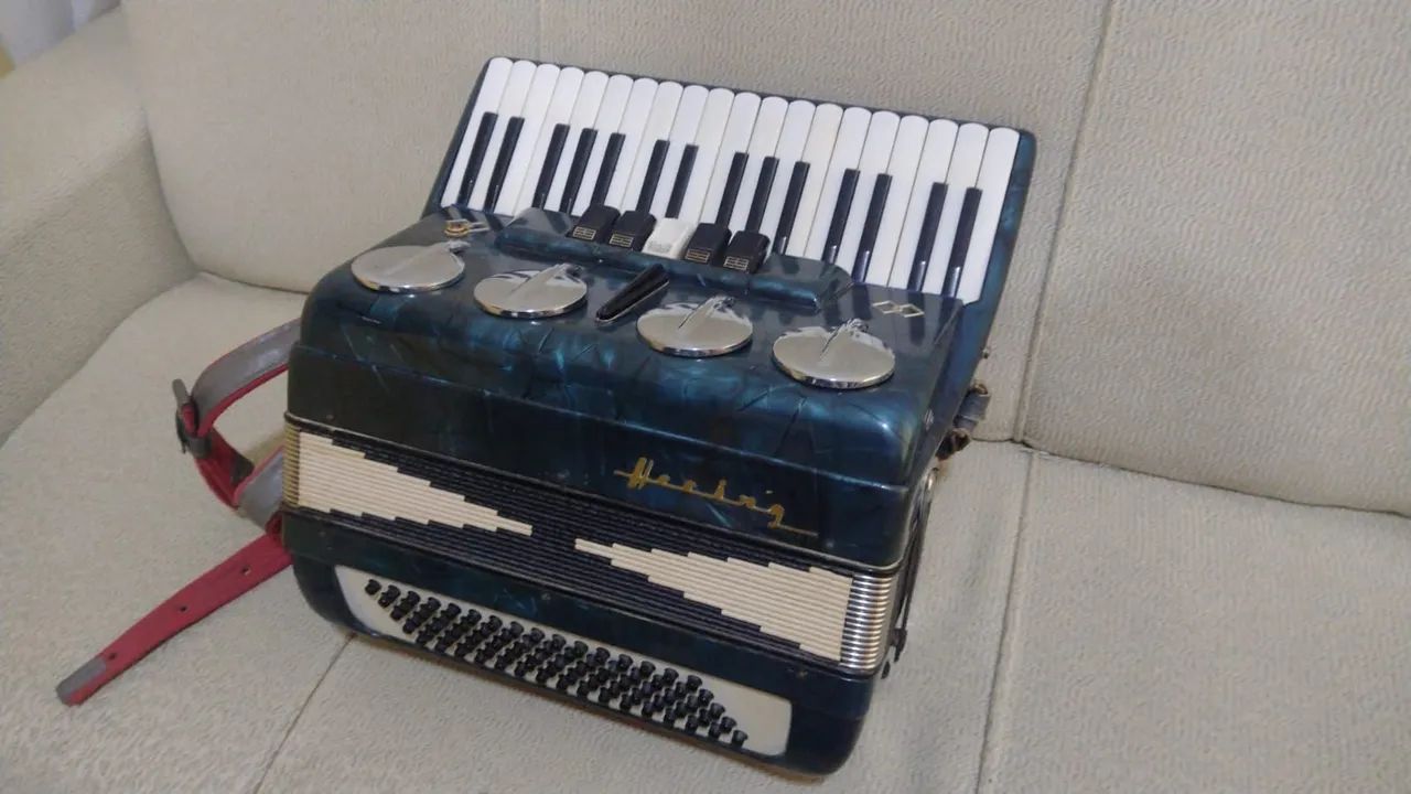ACORDEON SANFONA HERING 80 BAIXOS HIPER NOVA E AFINADA..  LINDA D +++ - Foto 5