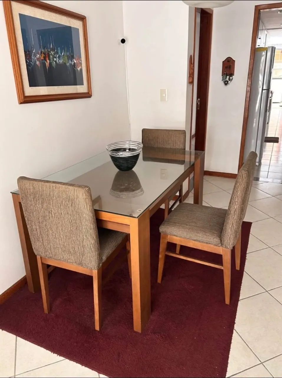 Mesa de jantar retangular