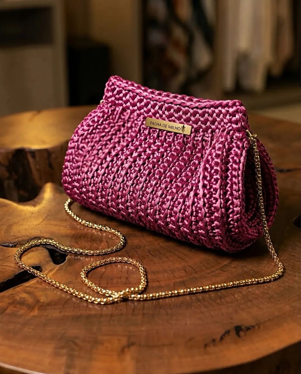 Bolsa de crochê no Fio de Seda