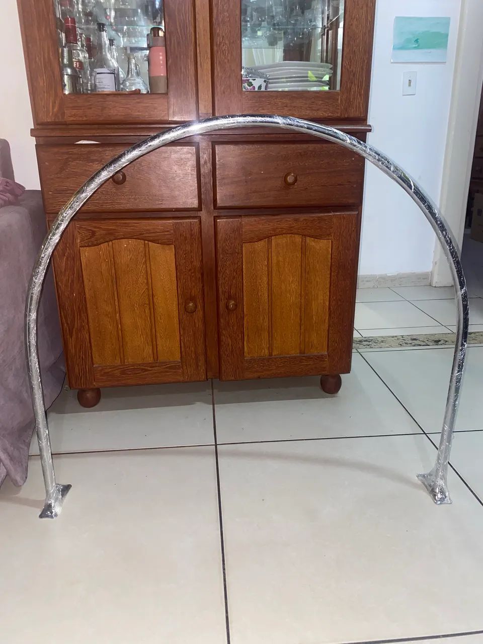 Arara Provador 90x90 Cromado