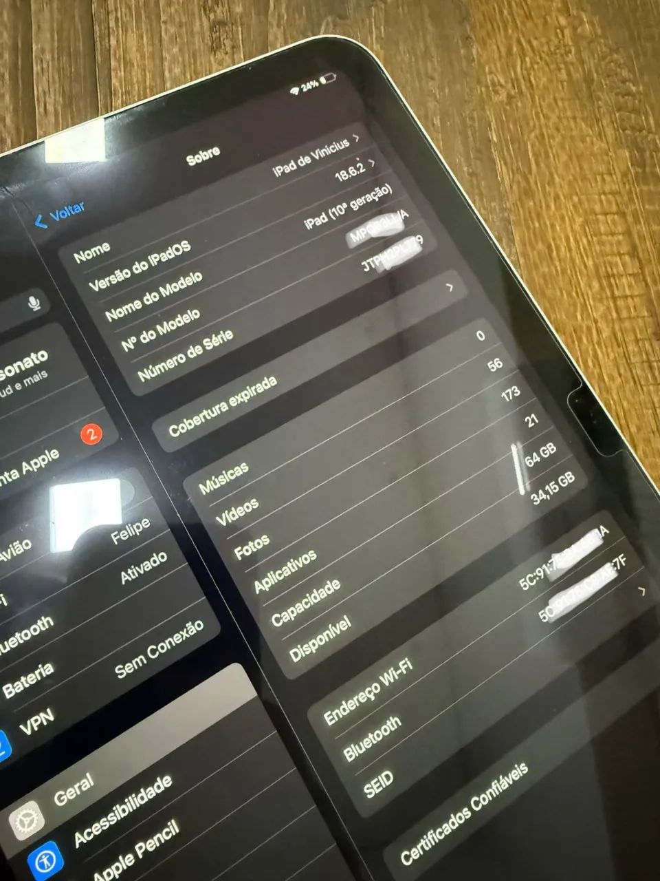 iPad 10ª Geração Apple 64GB Prata Wi-Fi - Impecável / Com Caixa - Foto 5