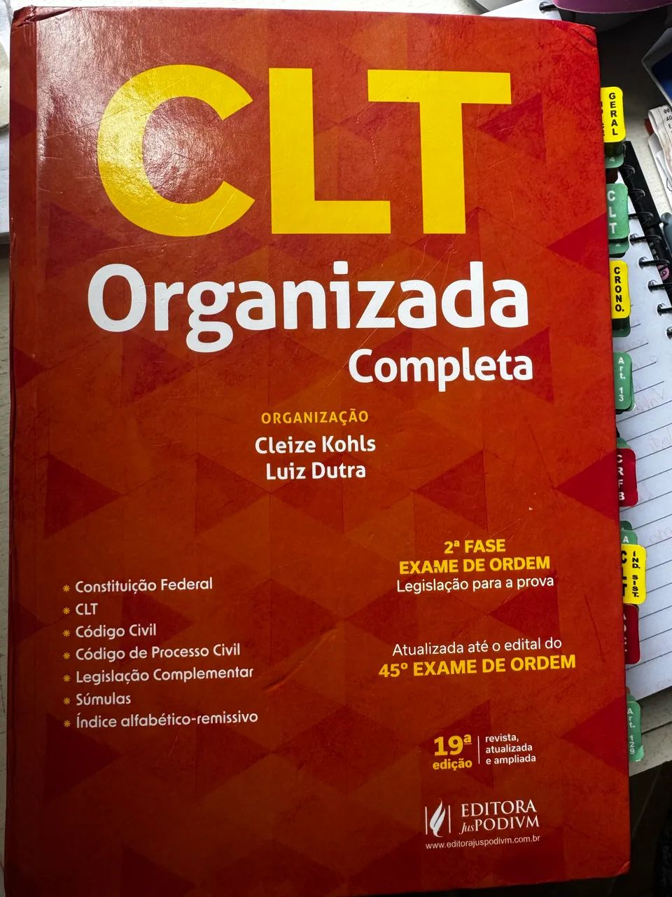 CLT  E LIVRO DE SÚMULAS DO 45 com etiquetas.  - Foto 3