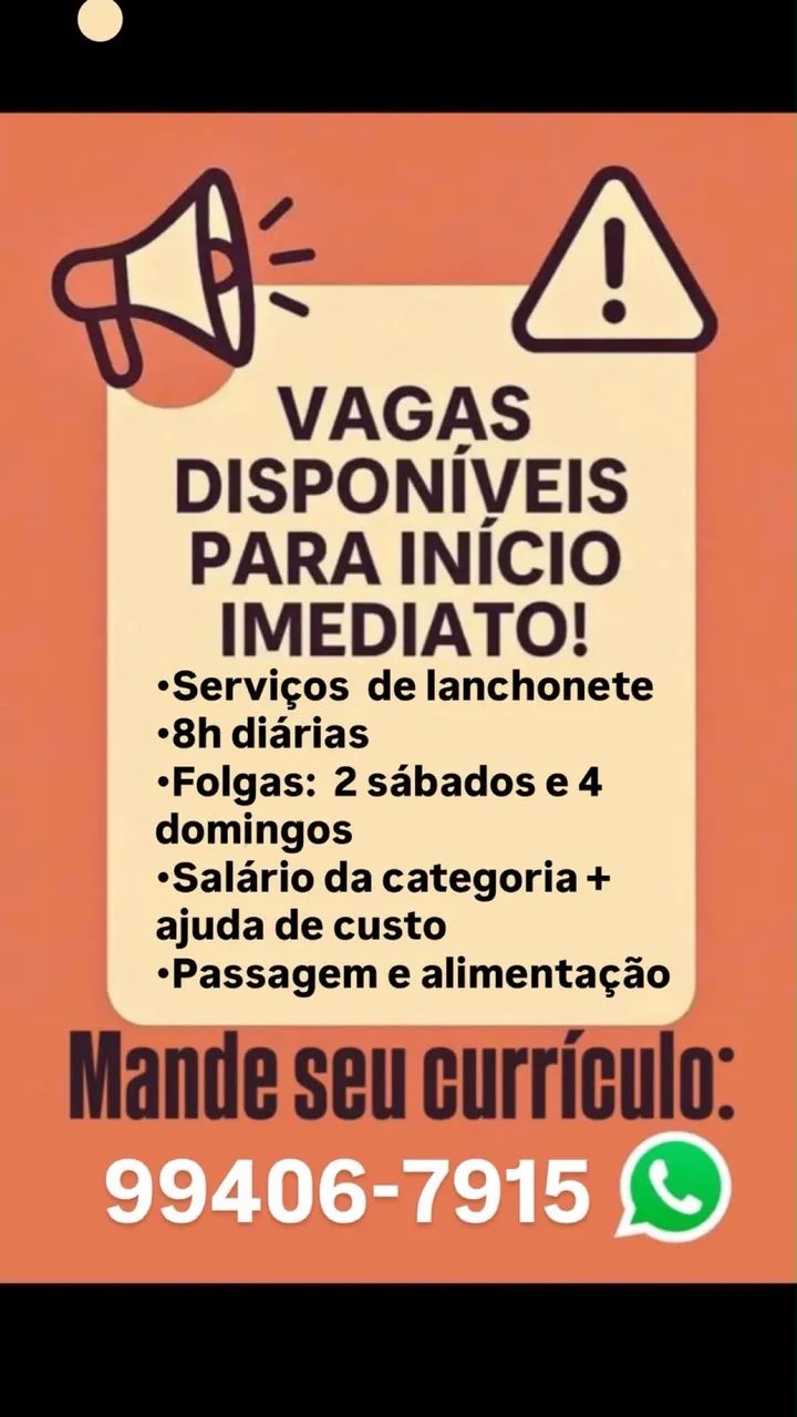 Temos vagas!!