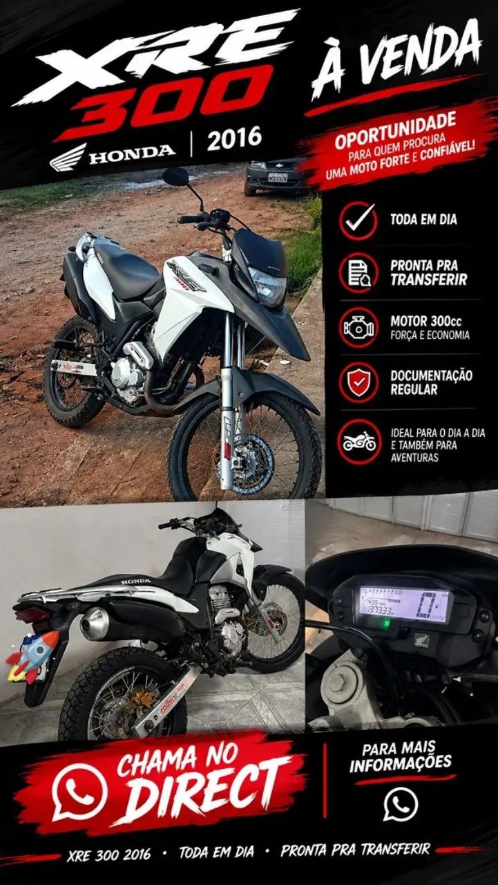 Xre 300 disponível