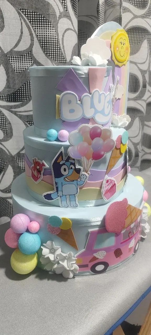 Bolo Fake Da Bluey  - Foto 3