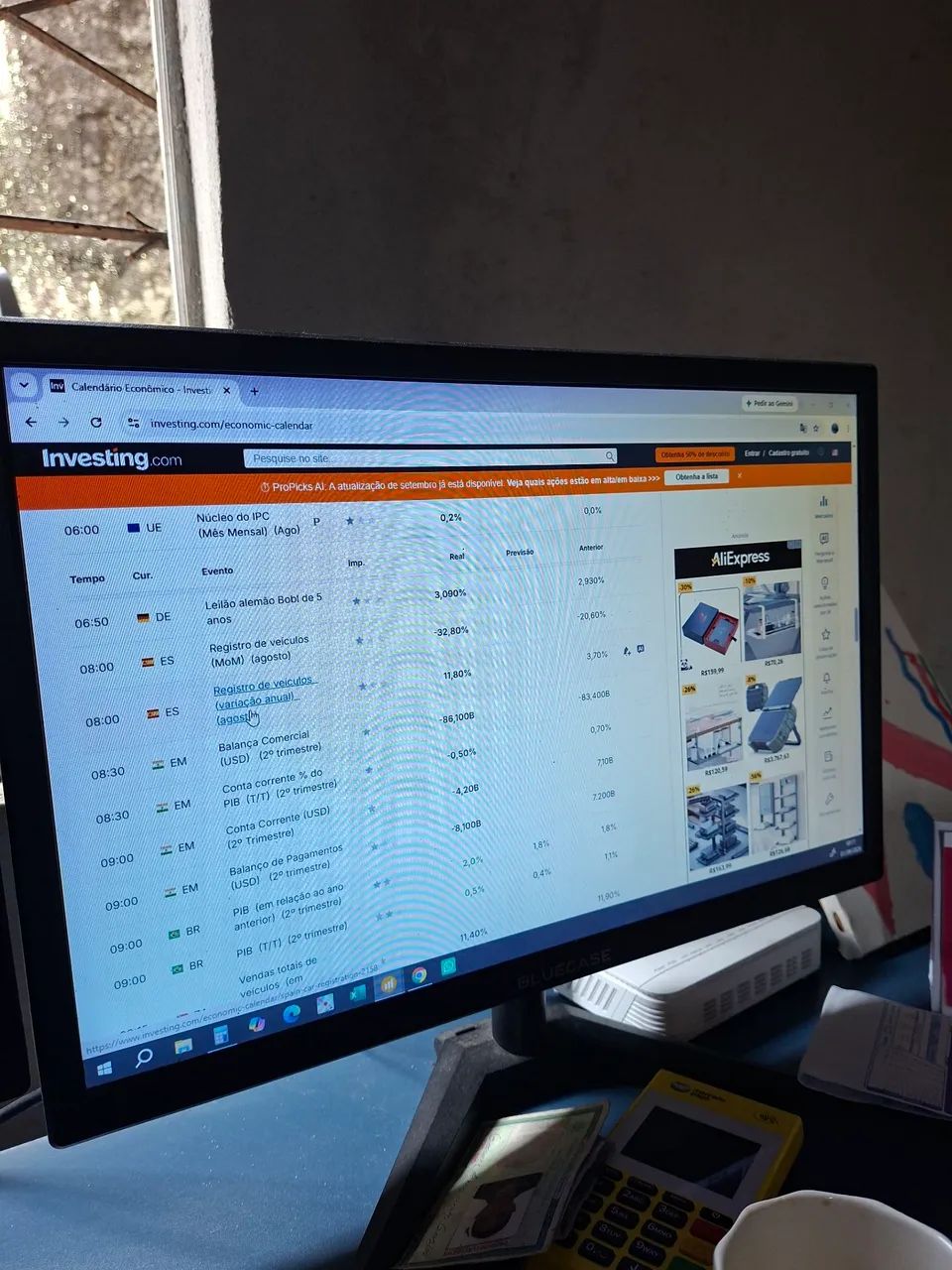 Monitor bluecase