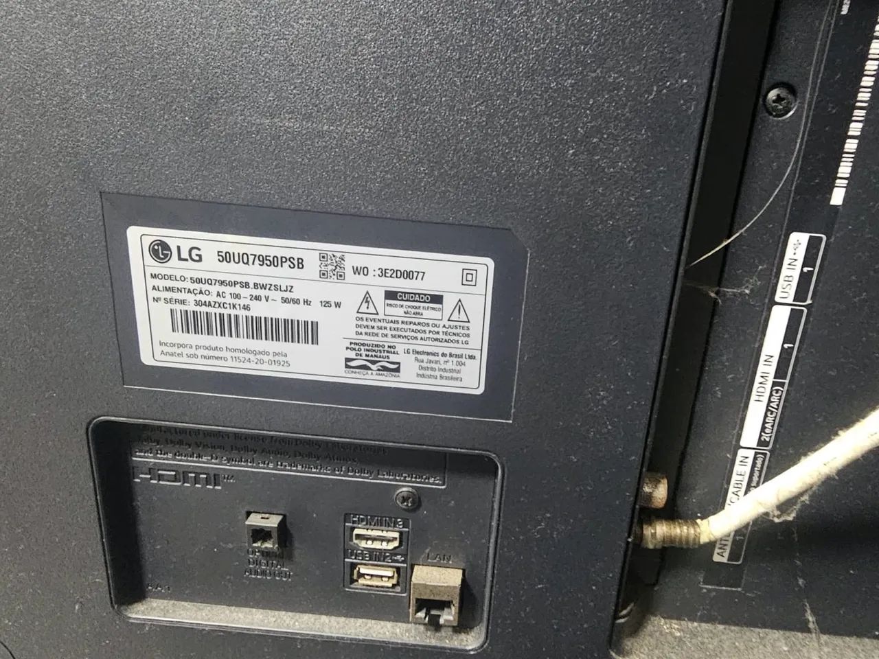 Tv LG 50 polegadas com defeitos, para retirada de peças  - Foto 2