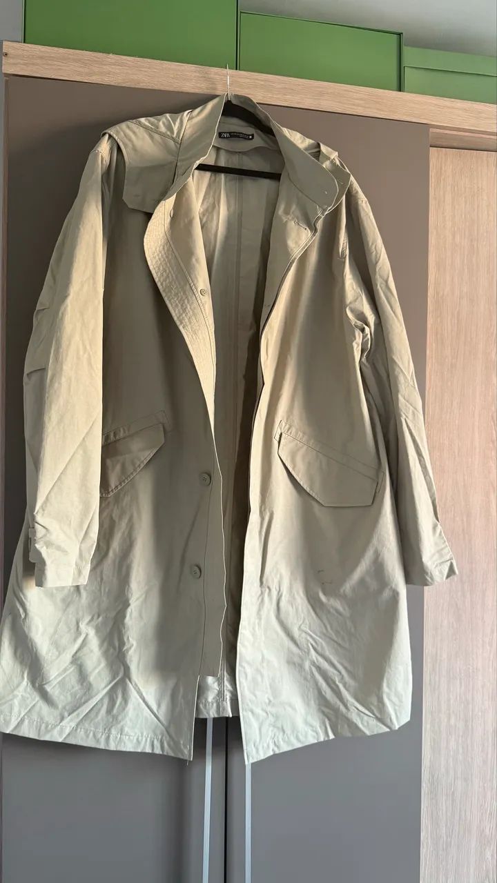 Casaco parka Zara gg estado de nova  - Foto 5