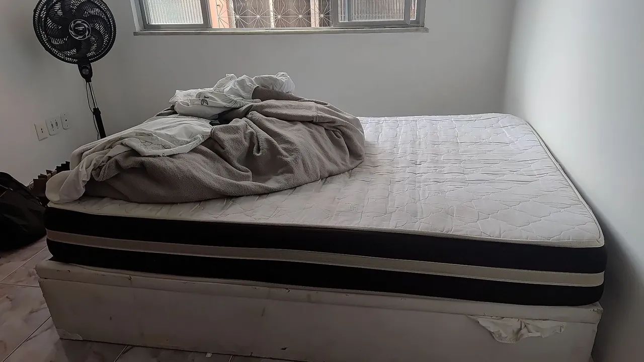 Cama casal com colchão + Box Baú  - Foto 3