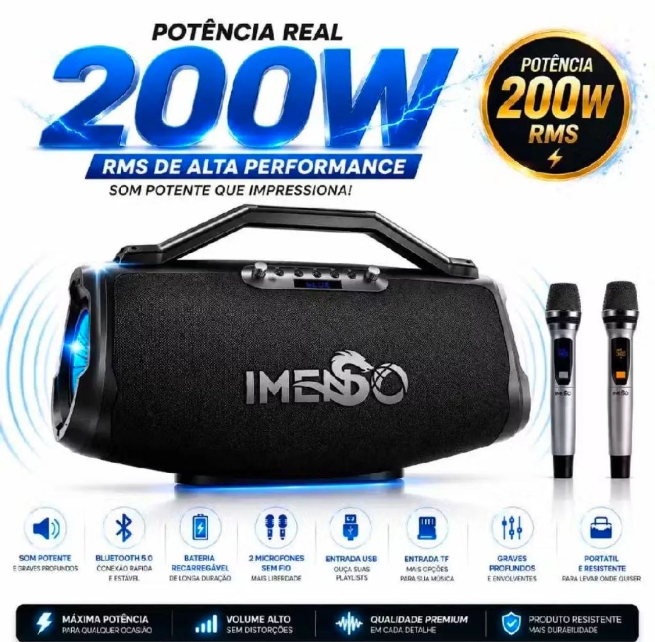 Caixa de som Bluetooth  - Foto 2