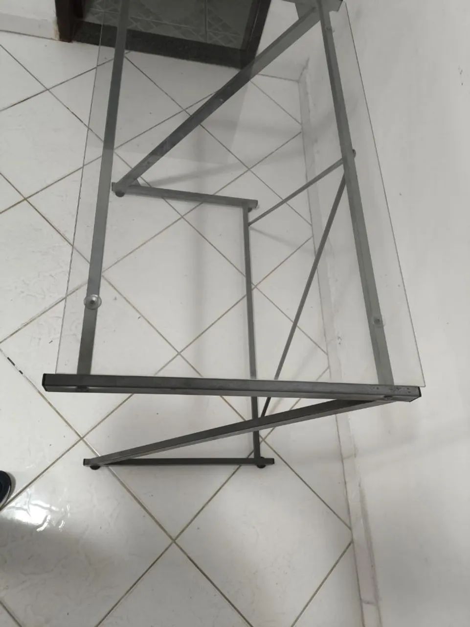 Mesa de Escritório Transparente