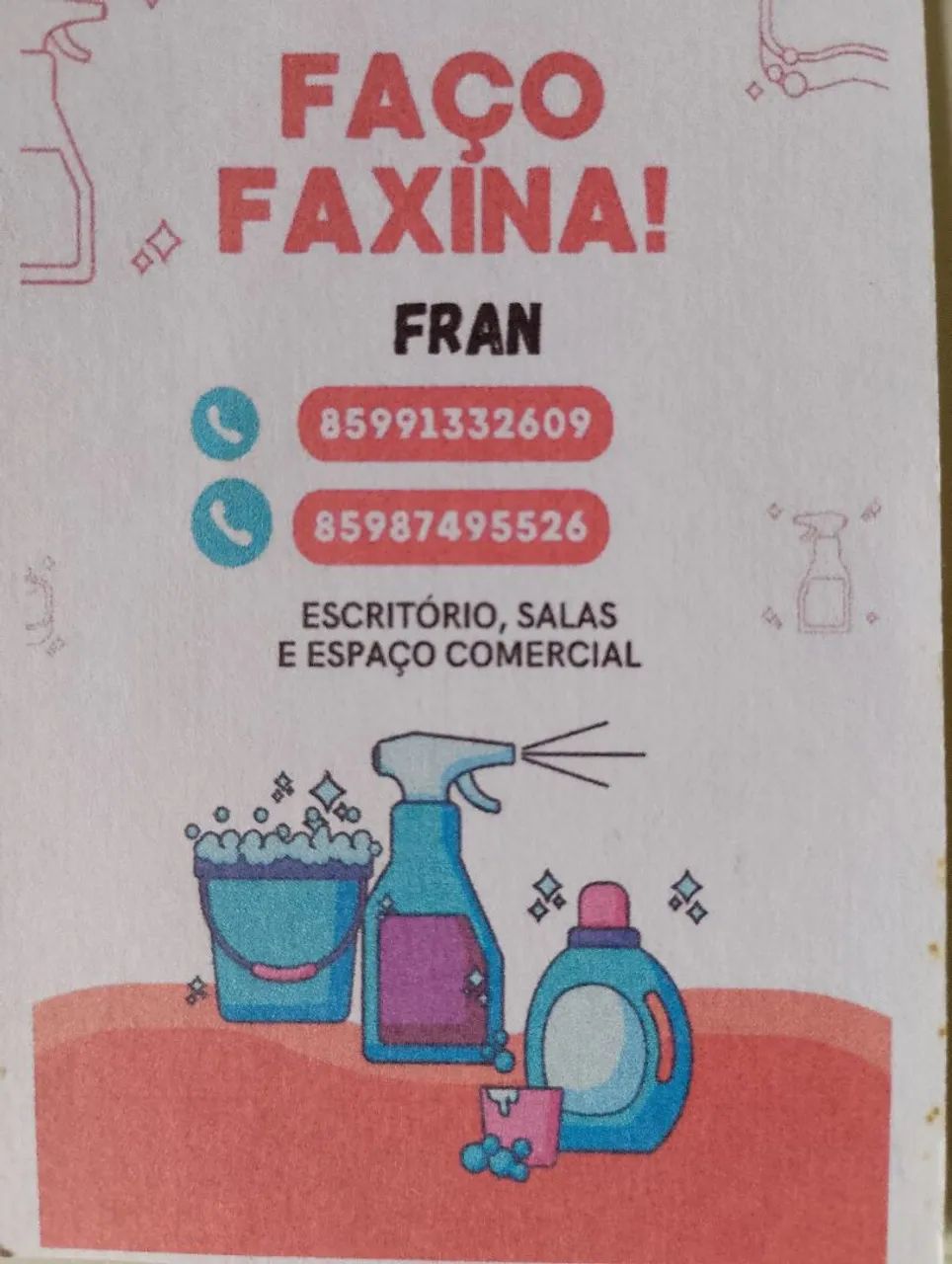Faxina, Limpeza e Cuidados - Escritório, Empresa e Residencial ?