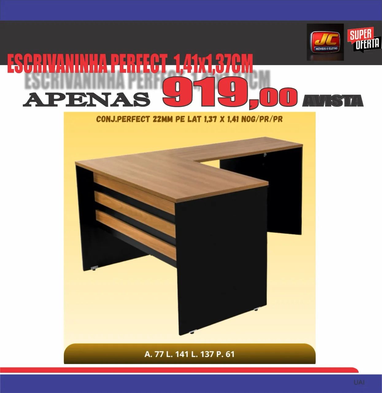 MESAS DE ESCRITÓRIO U