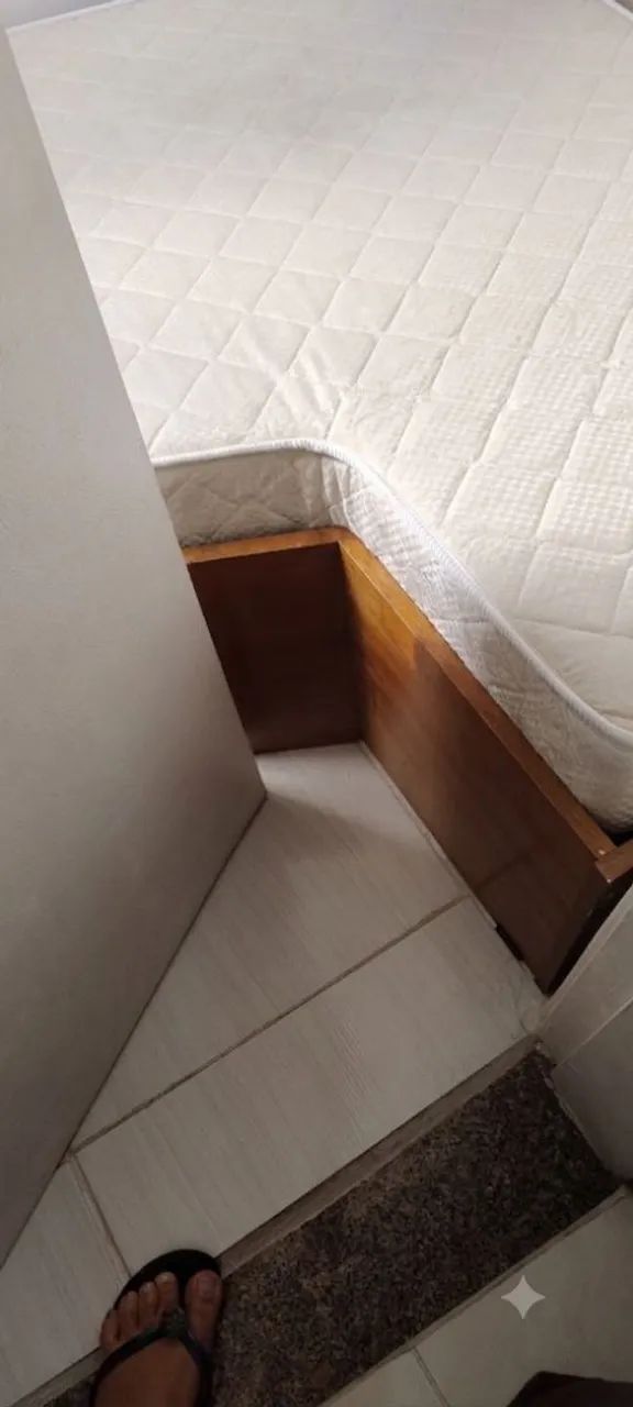 Cama sob medida com colchão de solteiro  - Foto 2
