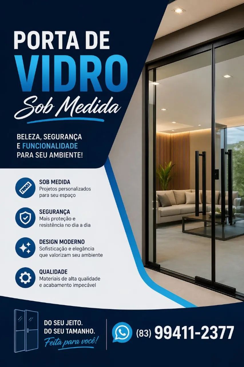 Porta de vidro 
