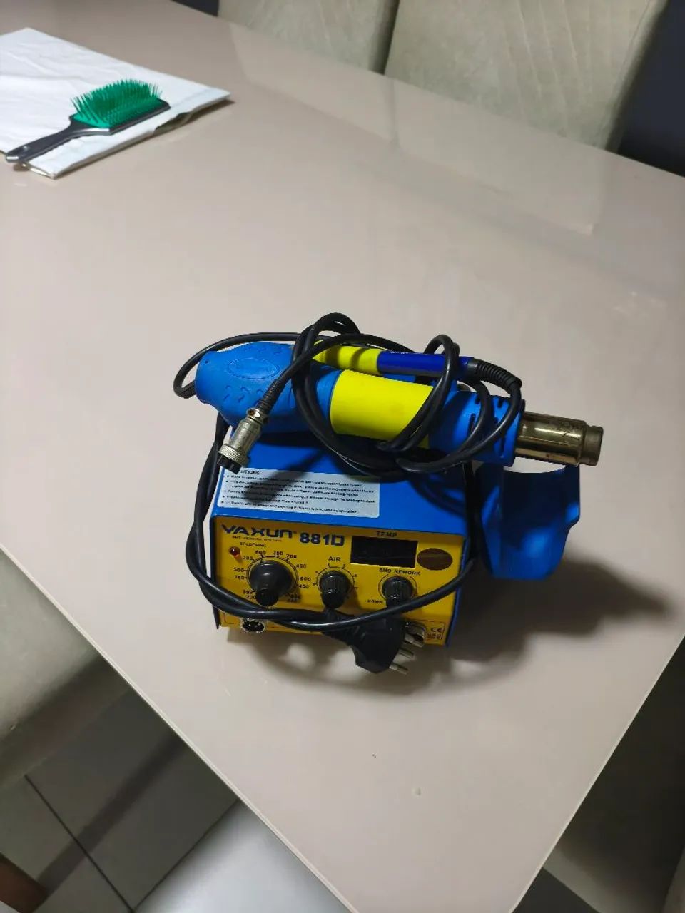 Estação de solda e retrabalho yaxun 881d - Foto 3