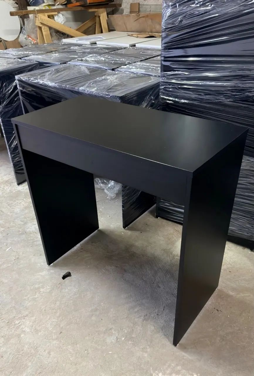 ESCRIVANINHA COM GAVETA DE MDF PREMIUM PRETO - Foto 2