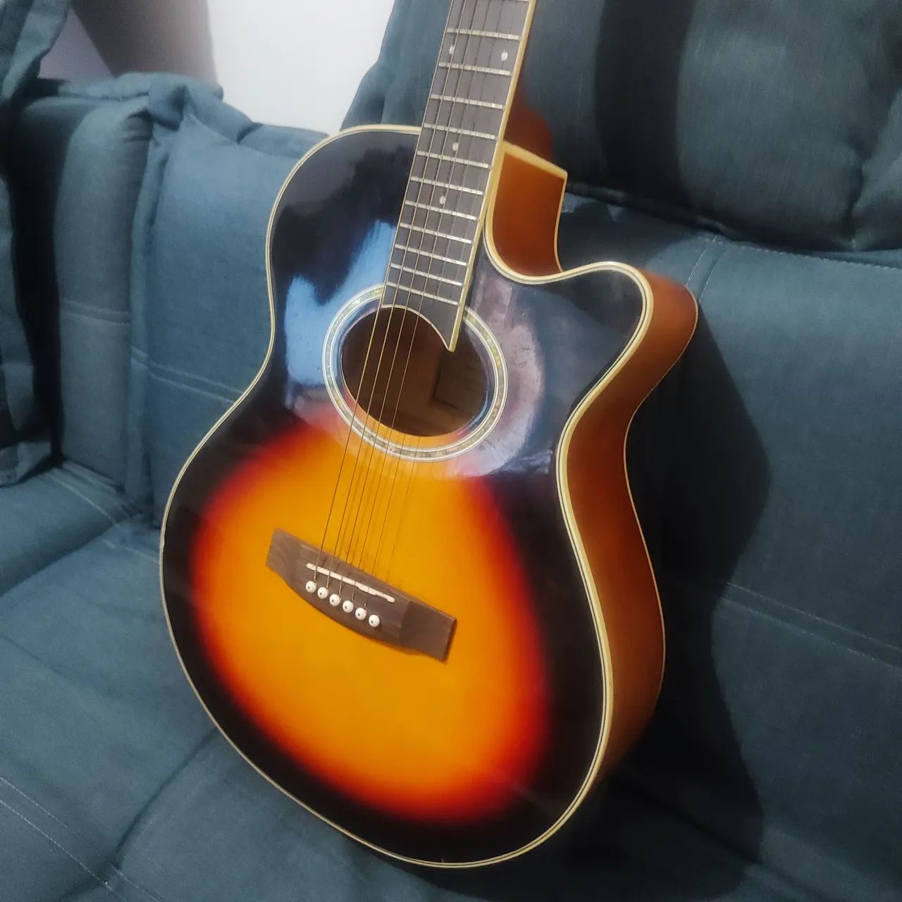 Violão Giannini Performance Elétrico Regulado E Conservado - Foto 4