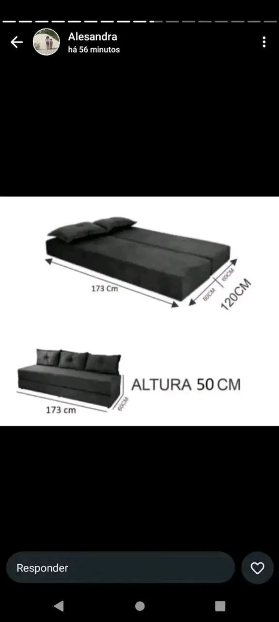 Sofá cama direto da fábrica promoção 