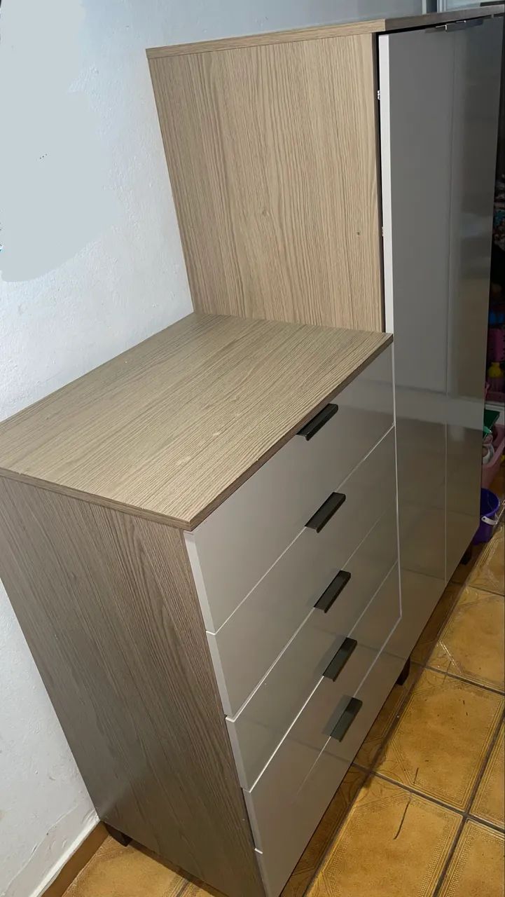 GUARDA ROUPAS (ARMÁRIO MULTIUSO COM COMODA ACOPLADA) - Foto 5