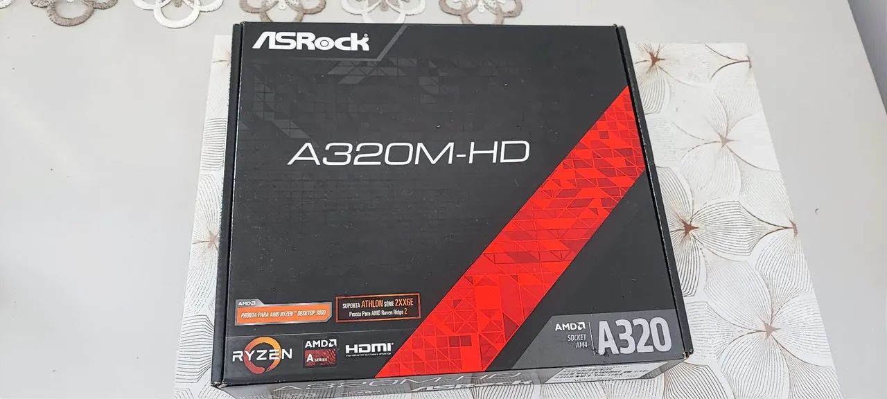 Placa-mãe ASRock A320M-HD - AM4 DDR4