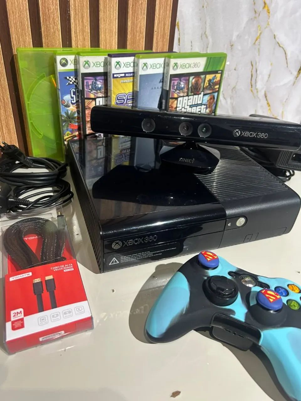 Xbox 360 com Kinect e Jogos - Foto 4