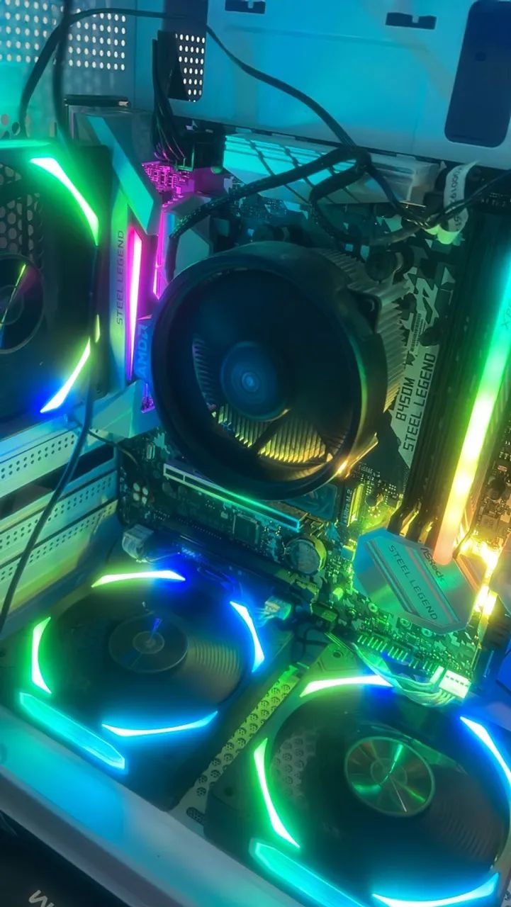 Placa mãe+ fonte e processador ryzen  - Foto 5