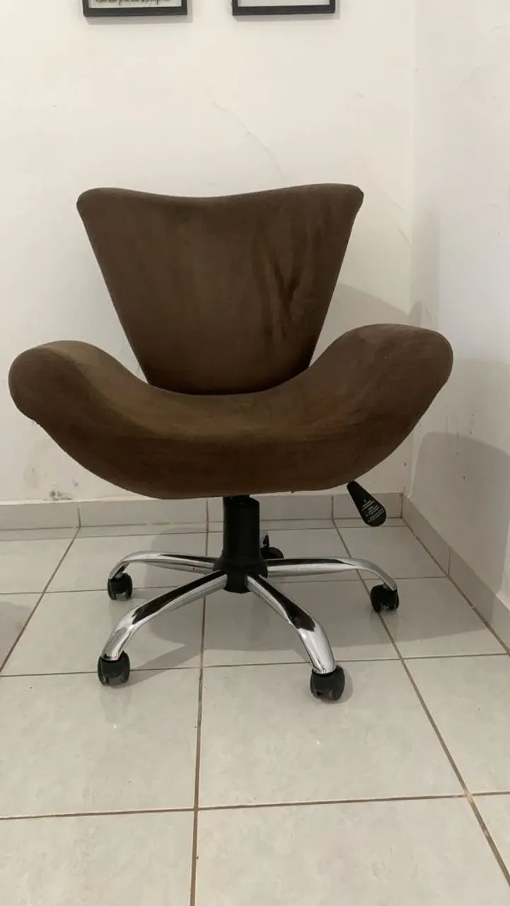 Poltrona Swan revestimento em Suede  - Foto 2