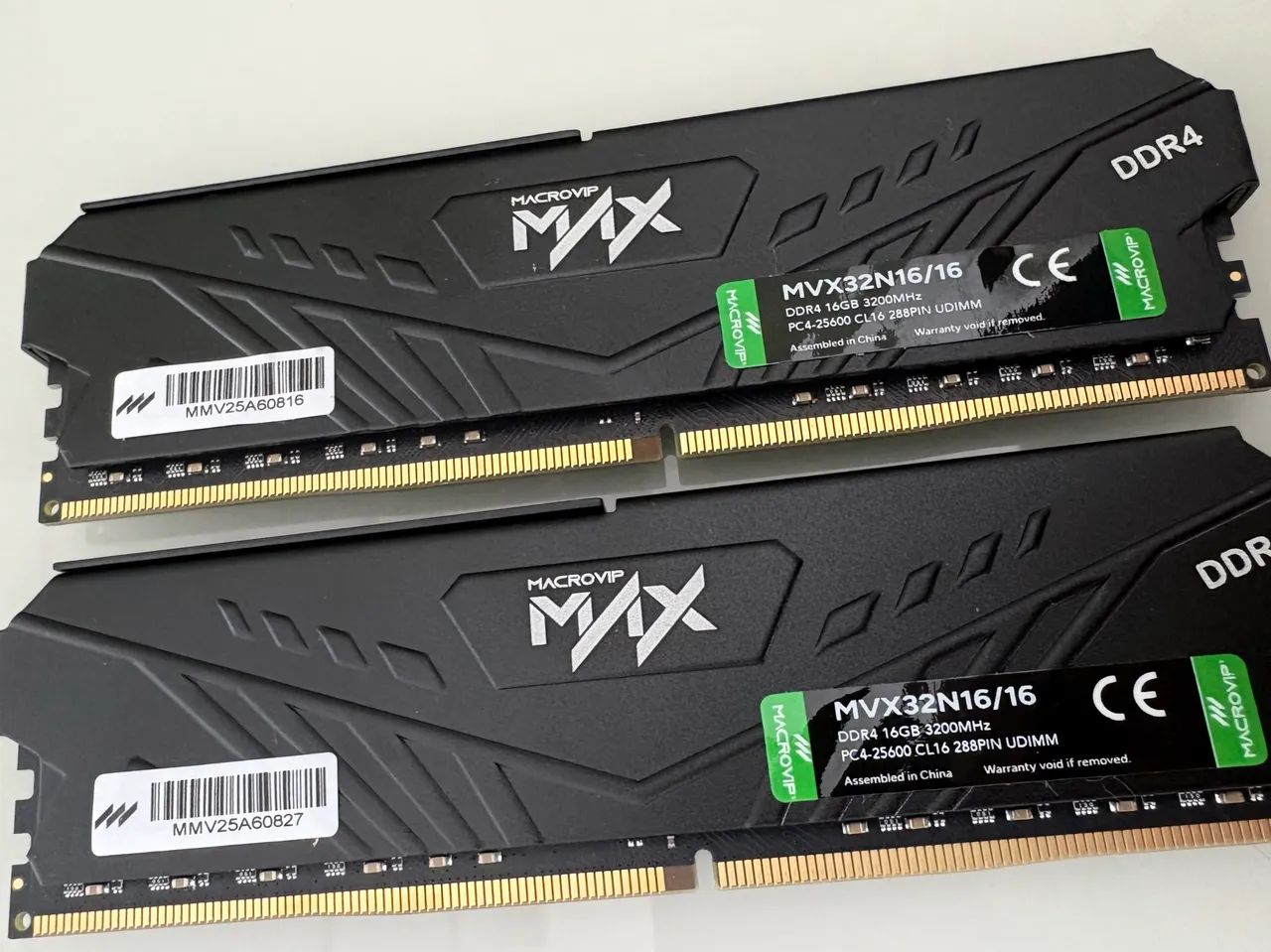 Memória 16gb DDR4 Macrovip 3200mhz (unidade)
