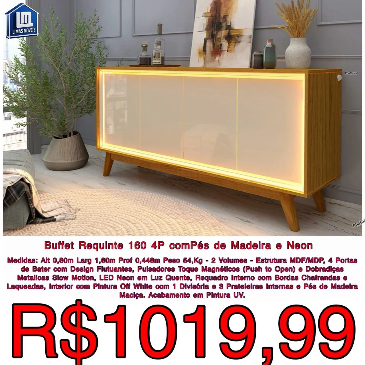 BUFFET LED PROMOÇÃO 